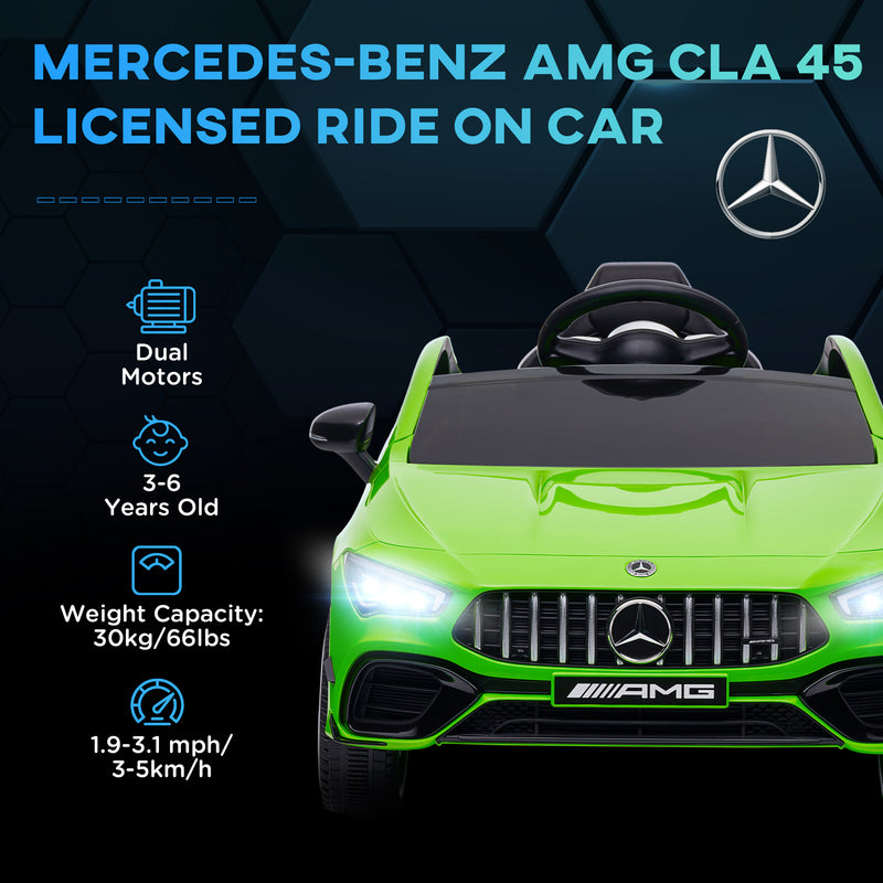 Licensed Mercedes AMG 12V Electric Ride-On Car for Kids with Remote Control Magic Cars 4