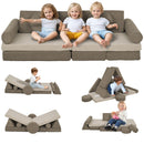 Modular 12-Piece Kids Play Couch for Playroom and Bedroom Magic Cars 0