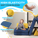 Modular 6-Piece Kids Play Couch for Playroom and Bedroom Magic Cars 3