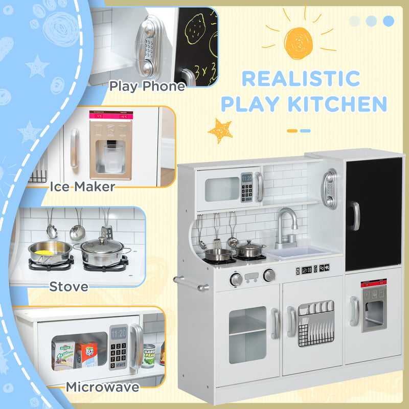 Kids Pretend Play Kitchen Set with Toy Phone Magic Cars 3