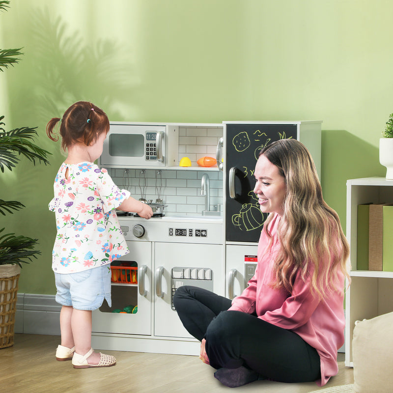 Kids Pretend Play Kitchen Set with Toy Phone Magic Cars 7