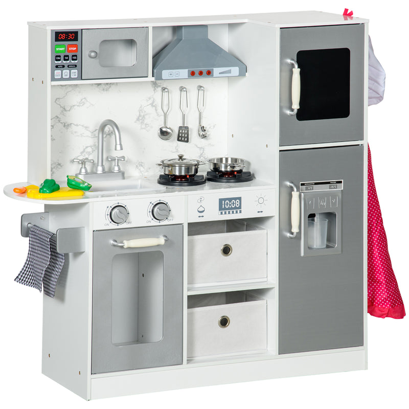 Kids Play Kitchen Set with Lights, Sounds, and Apron Magic Cars Variant 0