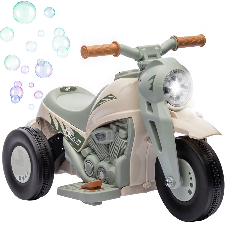 6V Electric Ride-On Bubble Car for Kids 3-Wheeled Motorcycle 2 MPH Motorbike Magic Cars Variant 0