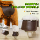 Deluxe Kids Ride-On Walking Horse Toy with Wheels Magic Cars 2