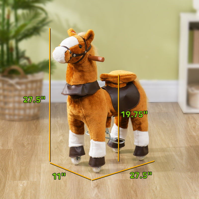 Deluxe Kids Ride-On Walking Horse Toy with Wheels Magic Cars 5