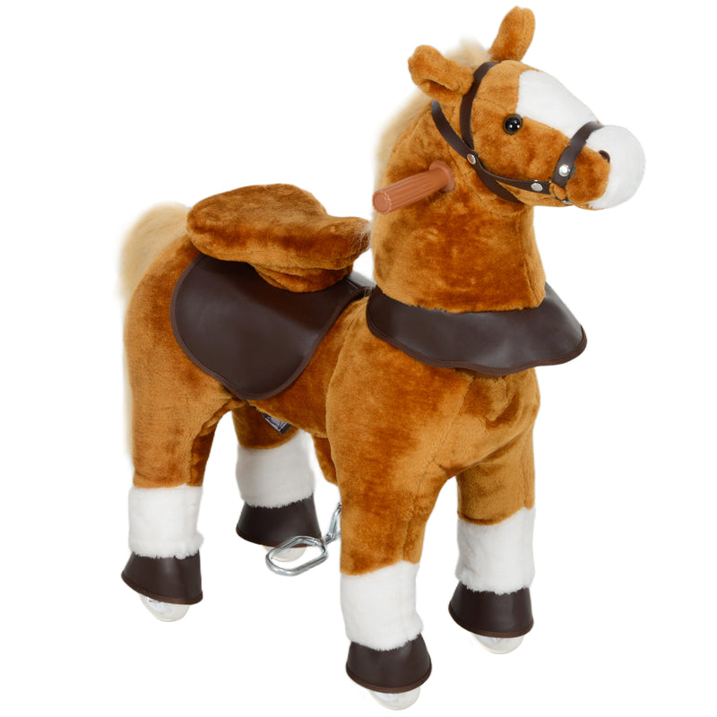Deluxe Kids Ride-On Walking Horse Toy with Wheels Magic Cars Variant 0