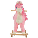 Kids Rocking Horse Unicorn Design with Wooden Base and Wagging Tail Magic Cars 1