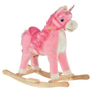 Kids Rocking Horse Unicorn Design with Wooden Base and Wagging Tail Magic Cars 7