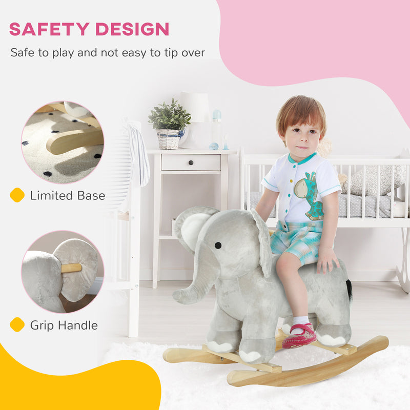 Kids Elephant Rocking Animal with Realistic Sounds Magic Cars 3