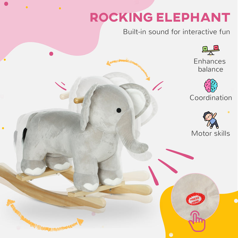 Kids Elephant Rocking Animal with Realistic Sounds Magic Cars 4