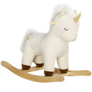 Deluxe Wooden Rocking Unicorn with Realistic Sound for Toddlers Magic Cars Variant 0