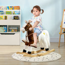 Toddler Rocking Horse with Sound and Saddle Ride-On Toy Gift for Ages 3 Magic Cars 8