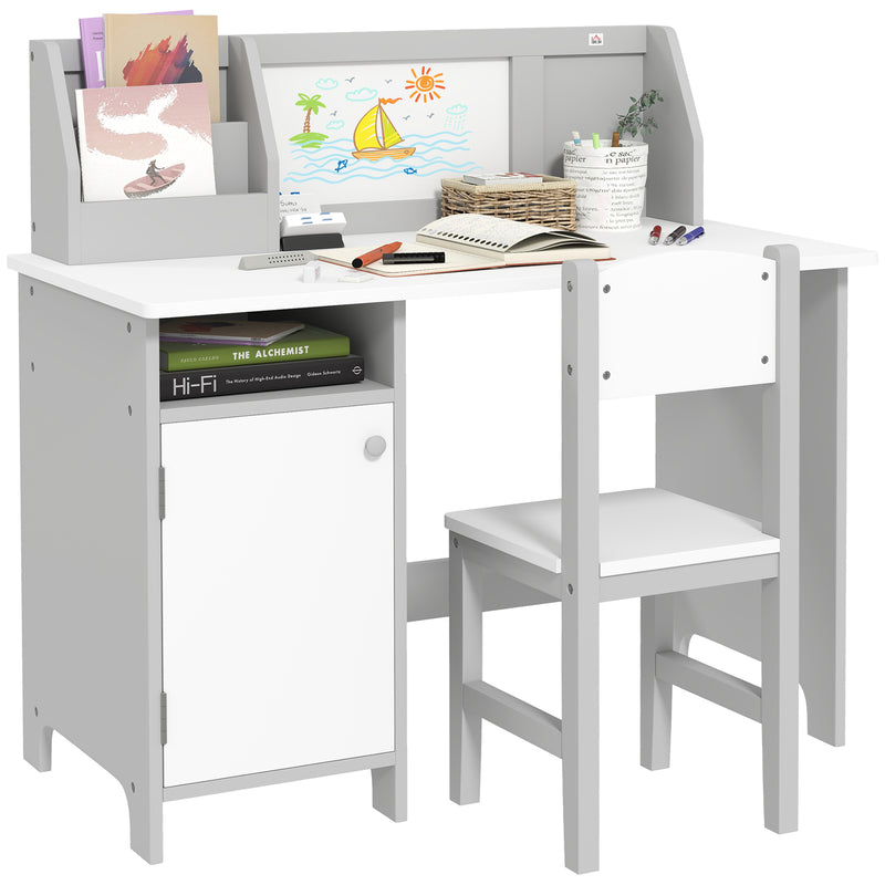 Toddler Desk and Chair Set Kids Writing and Study Table for Children Magic Cars 0