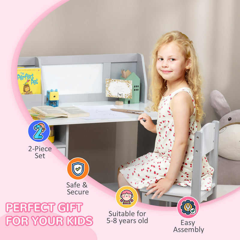 Toddler Desk and Chair Set Kids Writing and Study Table for Children Magic Cars 2