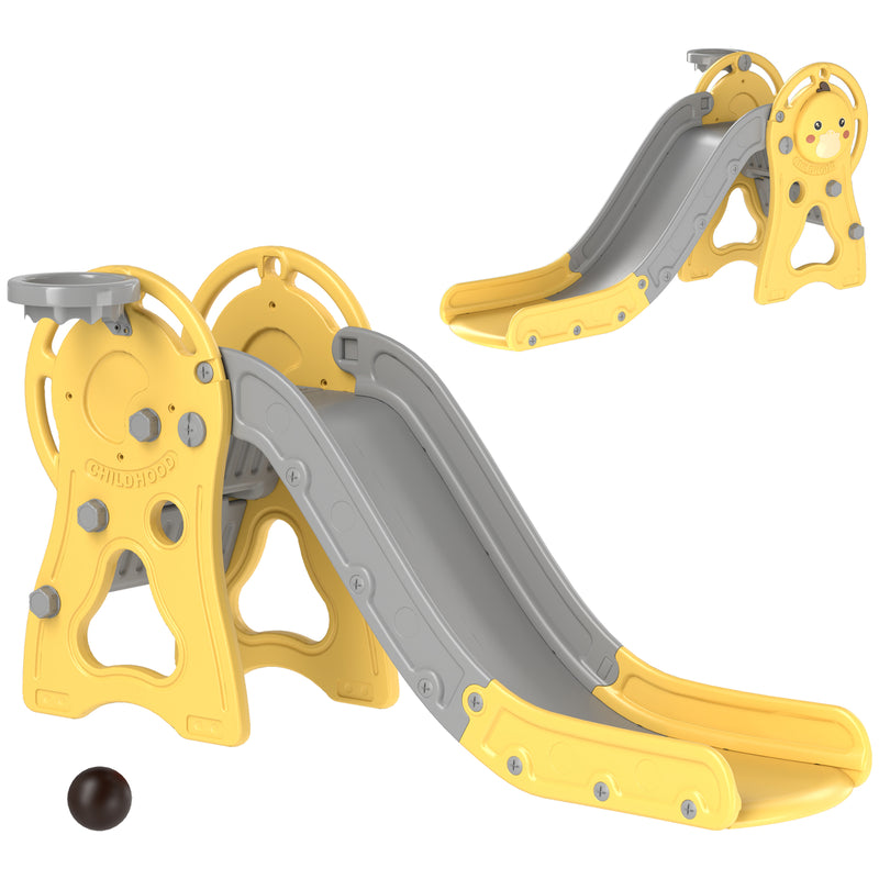 3-in-1 Toddler Indoor Slide with Basket for Kids Ages 1-3 Years Magic Cars Variant 0