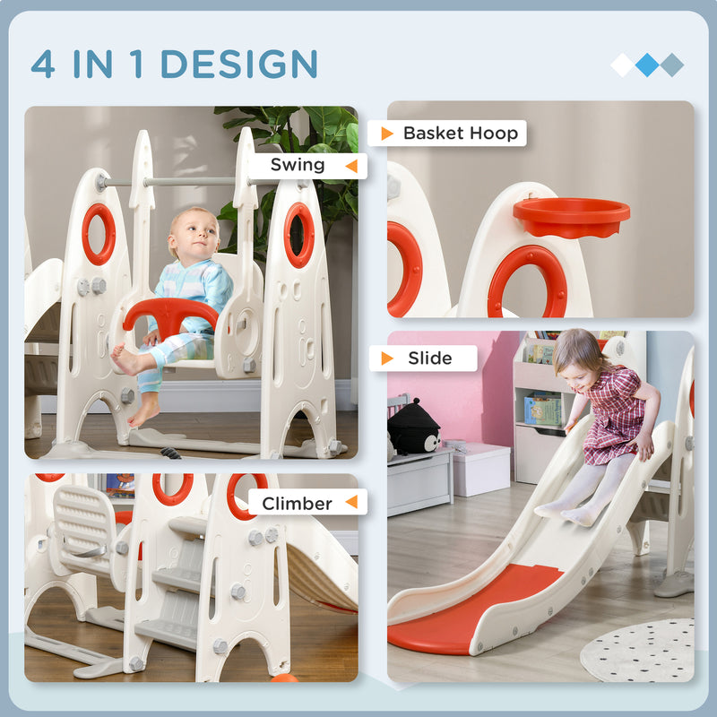 4-in-1 Toddler Playground Swing Set for Ages 1-3 Years Magic Cars 5