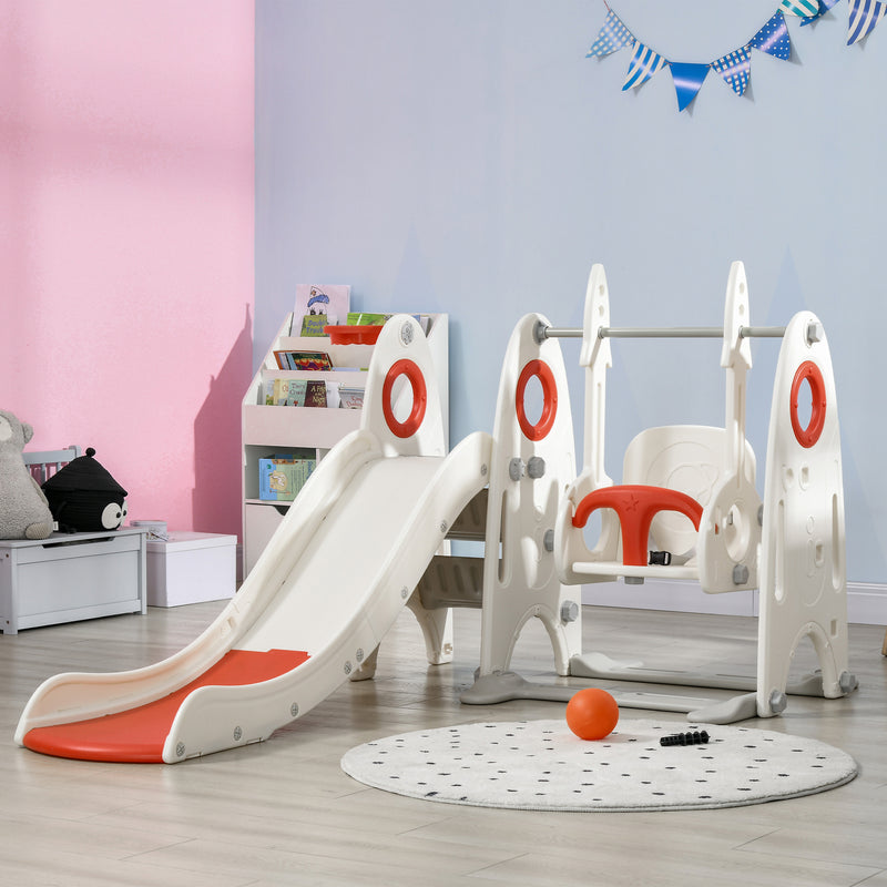4-in-1 Toddler Playground Swing Set for Ages 1-3 Years Magic Cars 7
