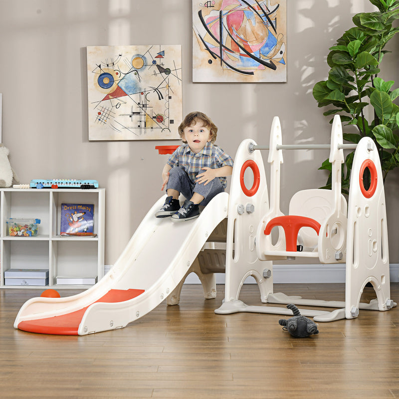 4-in-1 Toddler Playground Swing Set for Ages 1-3 Years Magic Cars 8