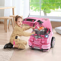 61-Piece Kids Truck Engine Maintenance Service Station Playset in Teal Magic Cars Variant 0
