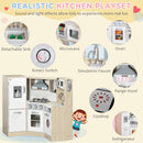 Large Corner Wooden Kids Kitchen Playset with Sound Effects Magic Cars 5