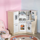 Large Corner Wooden Kids Kitchen Playset with Sound Effects Magic Cars 7