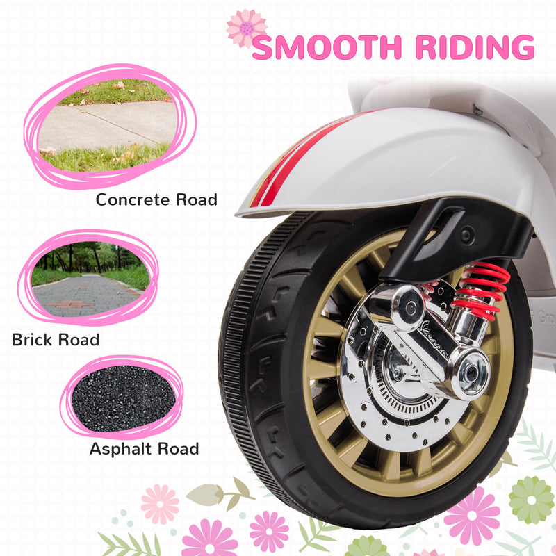 Licensed Vespa 6V Electric Motorcycle for Toddlers and Kids with Battery Magic Cars 2