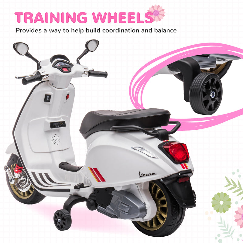 Licensed Vespa 6V Electric Motorcycle for Toddlers and Kids with Battery Magic Cars 3