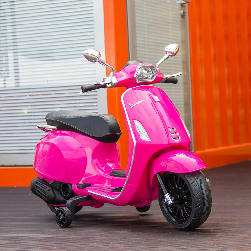 Licensed Vespa Electric Kids Motorcycle with Music and FM Radio Magic Cars 20