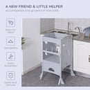 Wooden Foldable Kitchen Step Stool for Kids Toddler Helper Tower Magic Cars 5