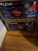 Two Flybar 12V Dual Joystick Steering Glow Bumper Racer Car Blue Magic Cars 3