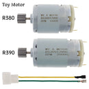 High-Performance R380 R390 DC Motor 6V/12V 12000-20000RPM with 12 Teeth for Ride-On RC Vehicles Magic Cars Variant 0