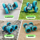 RacingFun 4WD 2.4GHz Double-Sided Remote Control Car, 6.3 inches, Blue Magic Cars 2