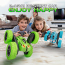 RacingFun 4WD Double-Sided Remote Control Car, 2.4GHz, 6.3 Inches, Blue Magic Cars 1
