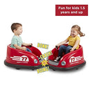 6V Battery-Powered Electric Remote Control Bumper Car Ride-On, Red Magic Cars 4
