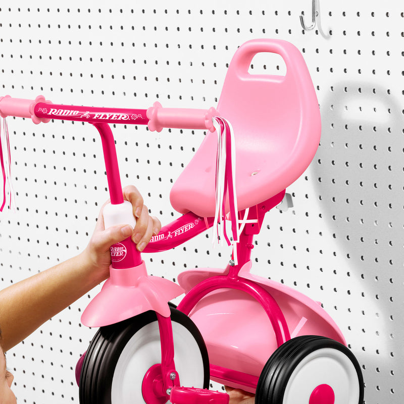 Radio Flyer Ready-to-Assemble Foldable 2-Go Trike with Storage Bin – 2 Pack Magic Cars 3