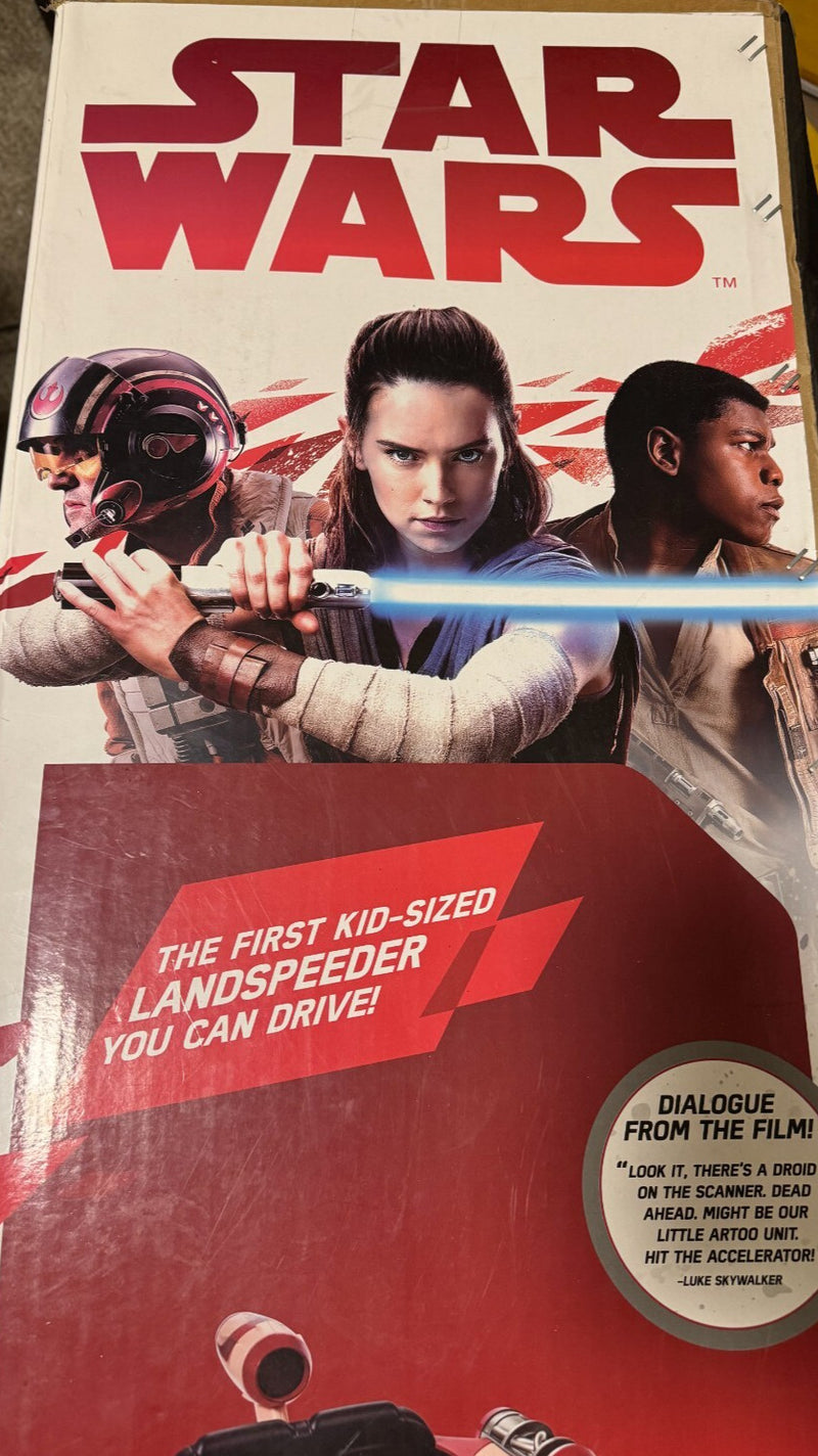 12V Luke Skywalker Landspeeder Ride-On Radio Flyer Star Wars Vehicle Sealed New Magic Cars 3