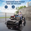 RAM Police Ride-On Pickup Truck for Kids, White and Black, Ages 3-8 Magic Cars 1