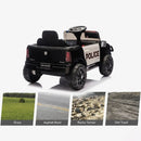 RAM Police Ride-On Pickup Truck for Kids, White and Black, Ages 3-8 Magic Cars 2