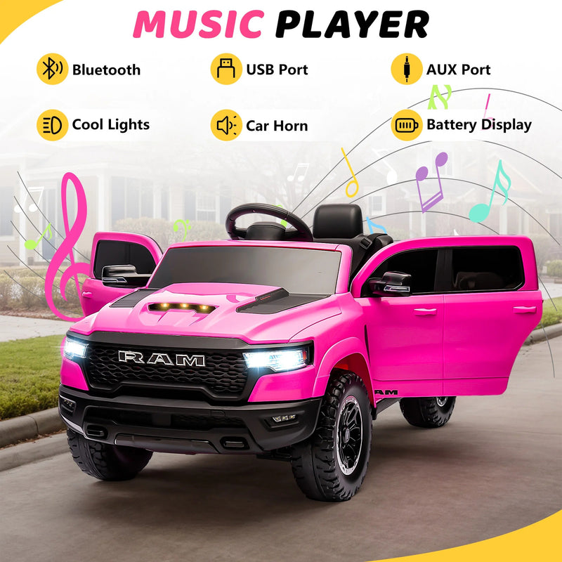 12V Ride-On Toy Car with Remote Control and 4-Wheel Suspension Magic Cars 3