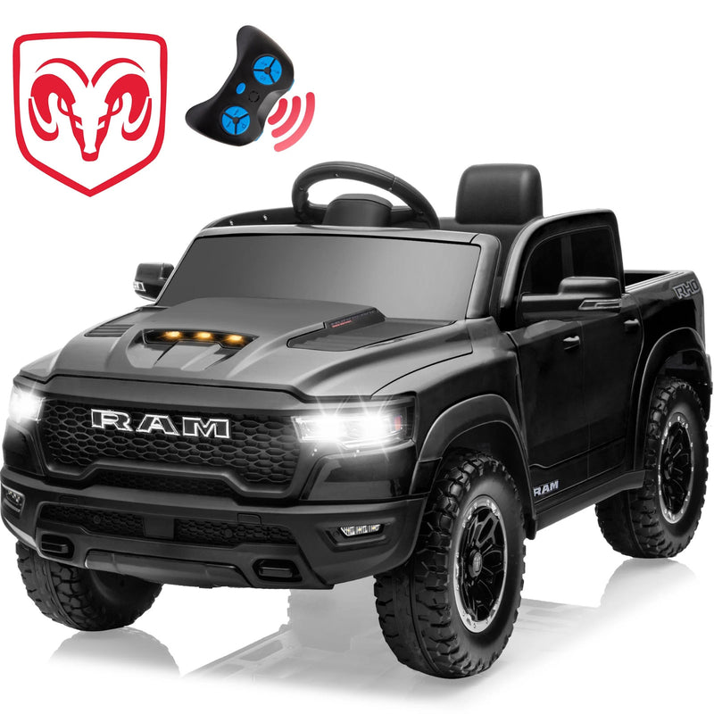 12V Battery-Powered Ride-On Toy Truck RAM 1500 RHO Model Magic Cars Variant 0