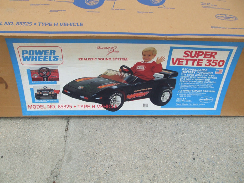 Power Wheels Super Vette 350 Battery Operated Ride-On Car for Kids Magic Cars 19