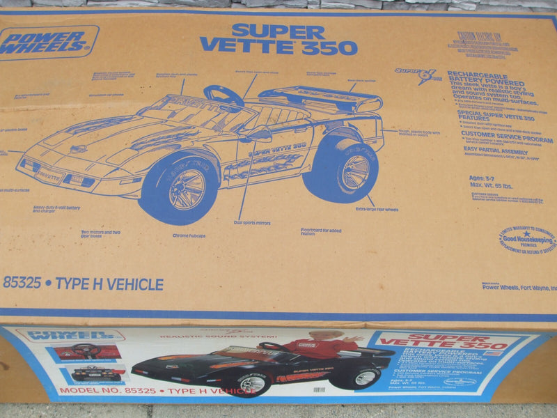 Power Wheels Super Vette 350 Battery Operated Ride-On Car for Kids Magic Cars 20