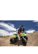 24V Dirt Quad SX McGrath Powered Ride-On Vehicle in Green Magic Cars 1