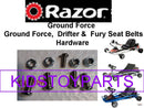 Chromed Steel Seatbelt Hardware for Ground Force, Drifter, and Fury Models Magic Cars 0