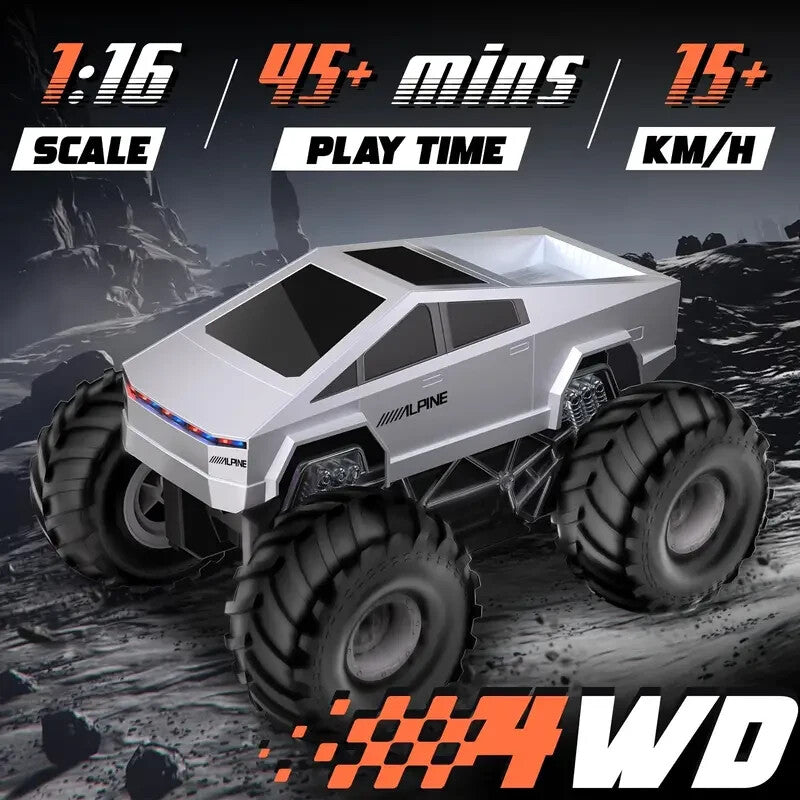 4WD Remote Control Electric Off-Road Monster Truck Cybertruck Style 2.4GHz Magic Cars 2
