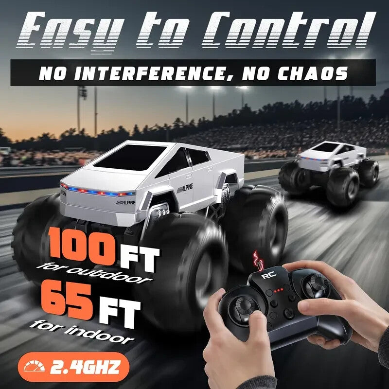 4WD Remote Control Electric Off-Road Monster Truck Cybertruck Style 2.4GHz Magic Cars 3