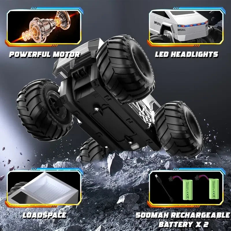 4WD Remote Control Electric Off-Road Monster Truck Cybertruck Style 2.4GHz Magic Cars 4