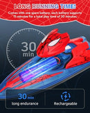 2.4 GHz Remote Control Boat with LED Lights for Kids Pool Play Spider Hero Design Magic Cars 3