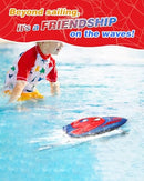2.4 GHz Remote Control Boat with LED Lights for Kids Pool Play Spider Hero Design Magic Cars 7