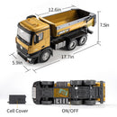 10-Channel Remote Control Heavy Duty Metal Dump Truck Toy for Boys Magic Cars 7